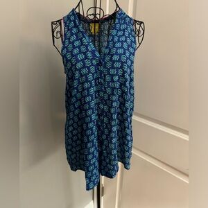 Maeve by Anthropologie Aztec Print Sleeveless Ada Blouse in Size 2